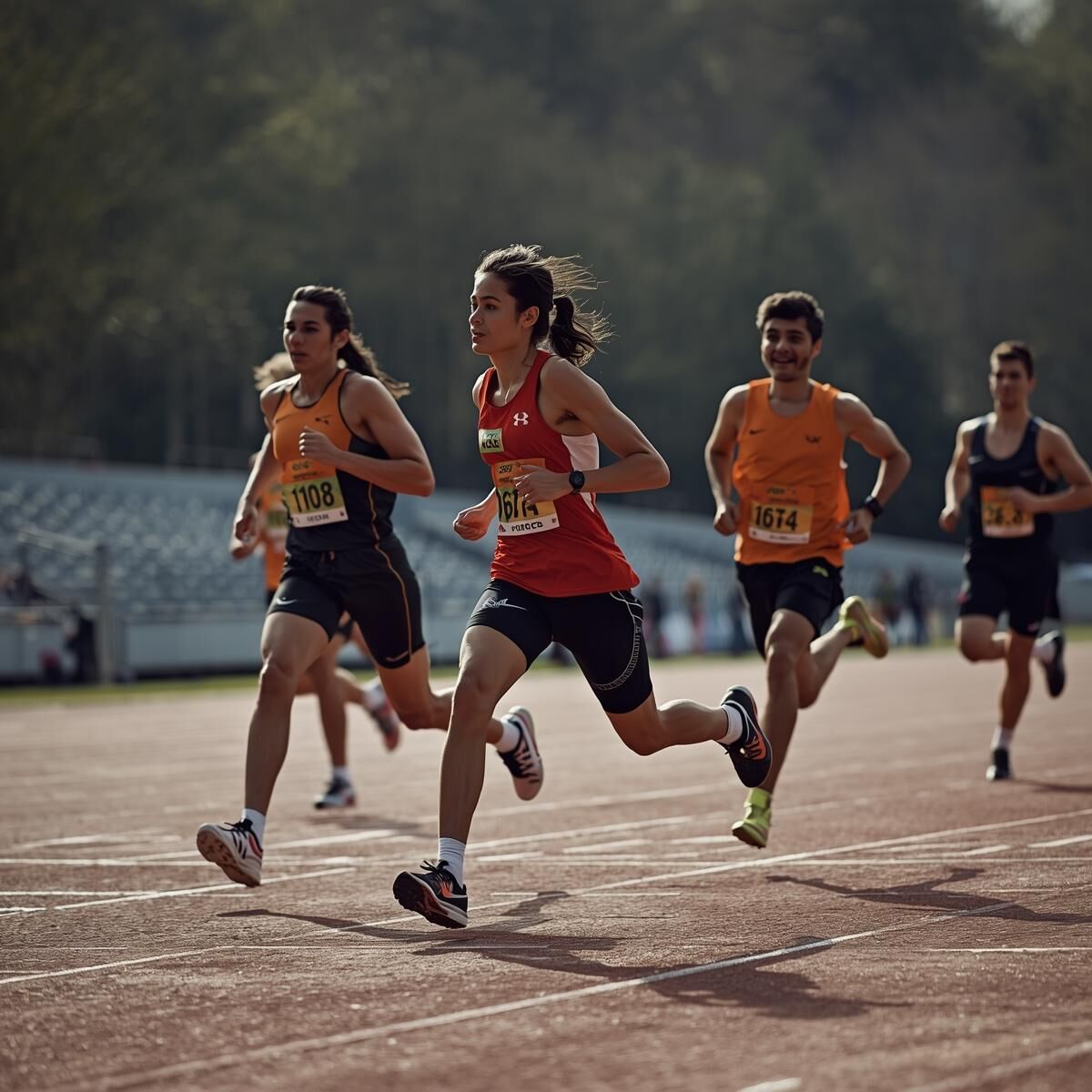 atleti durante allenamento