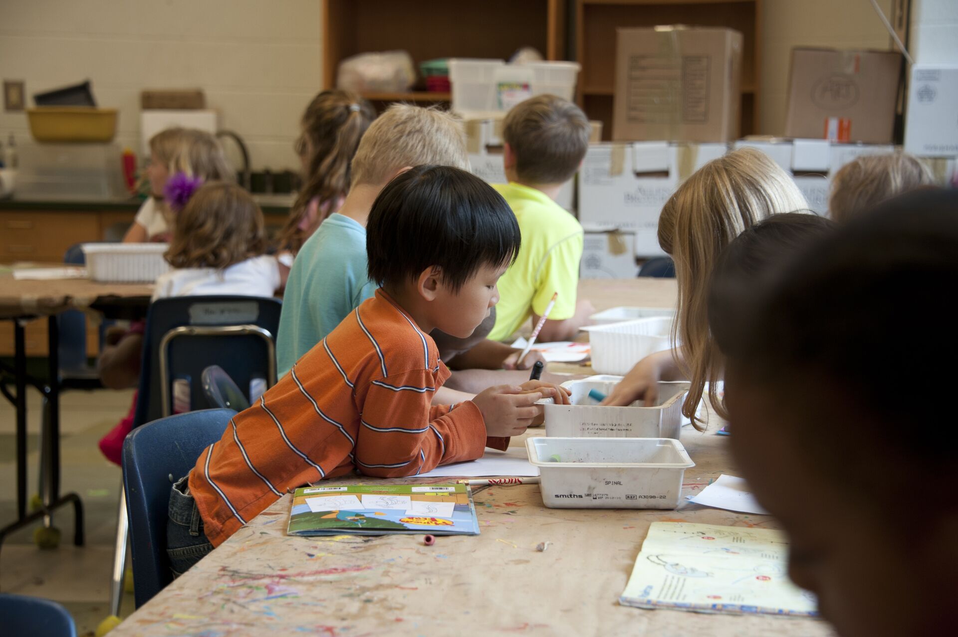 Immagine: bambini attività didattica