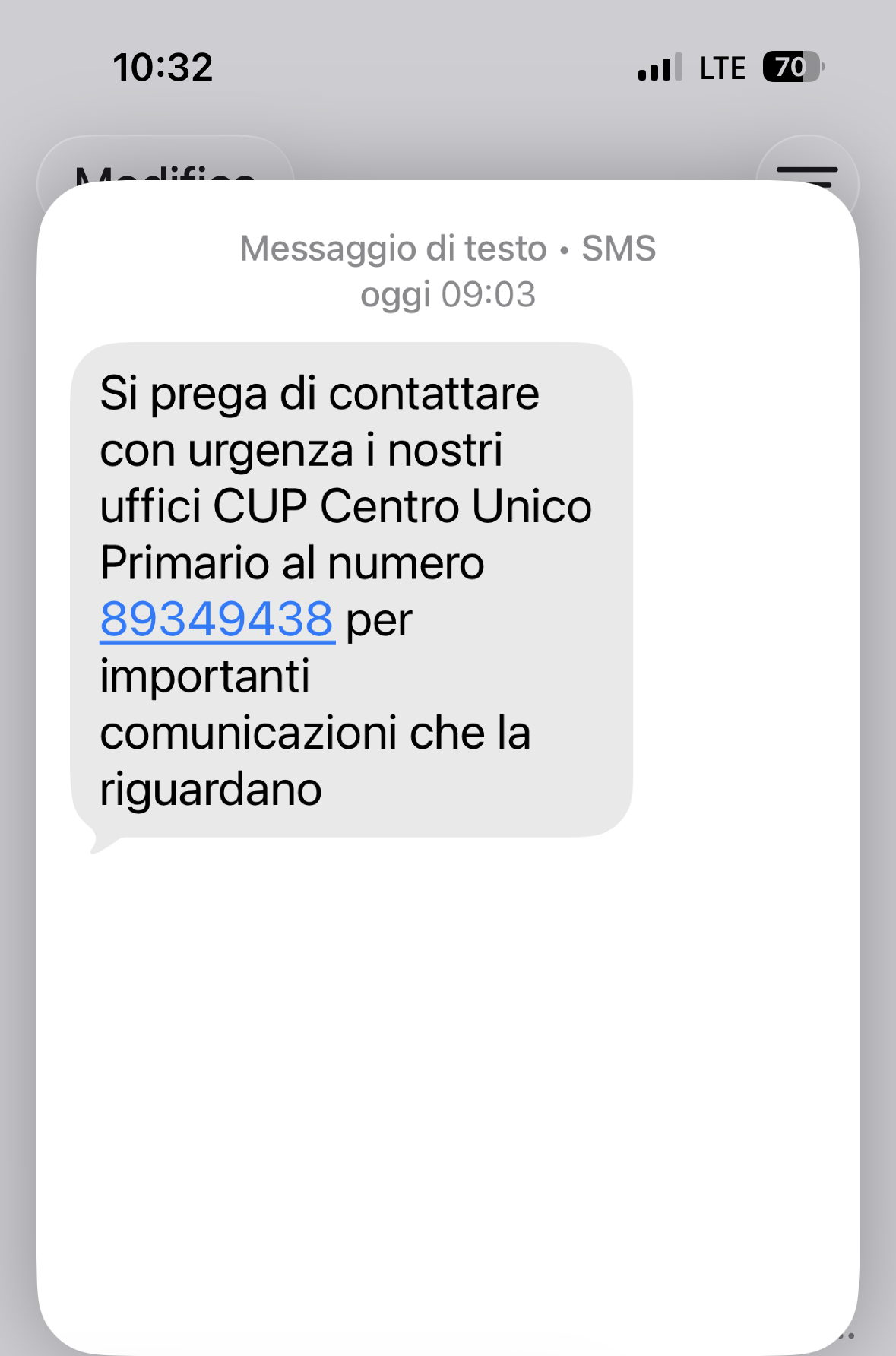 Immagine: Falsi sms