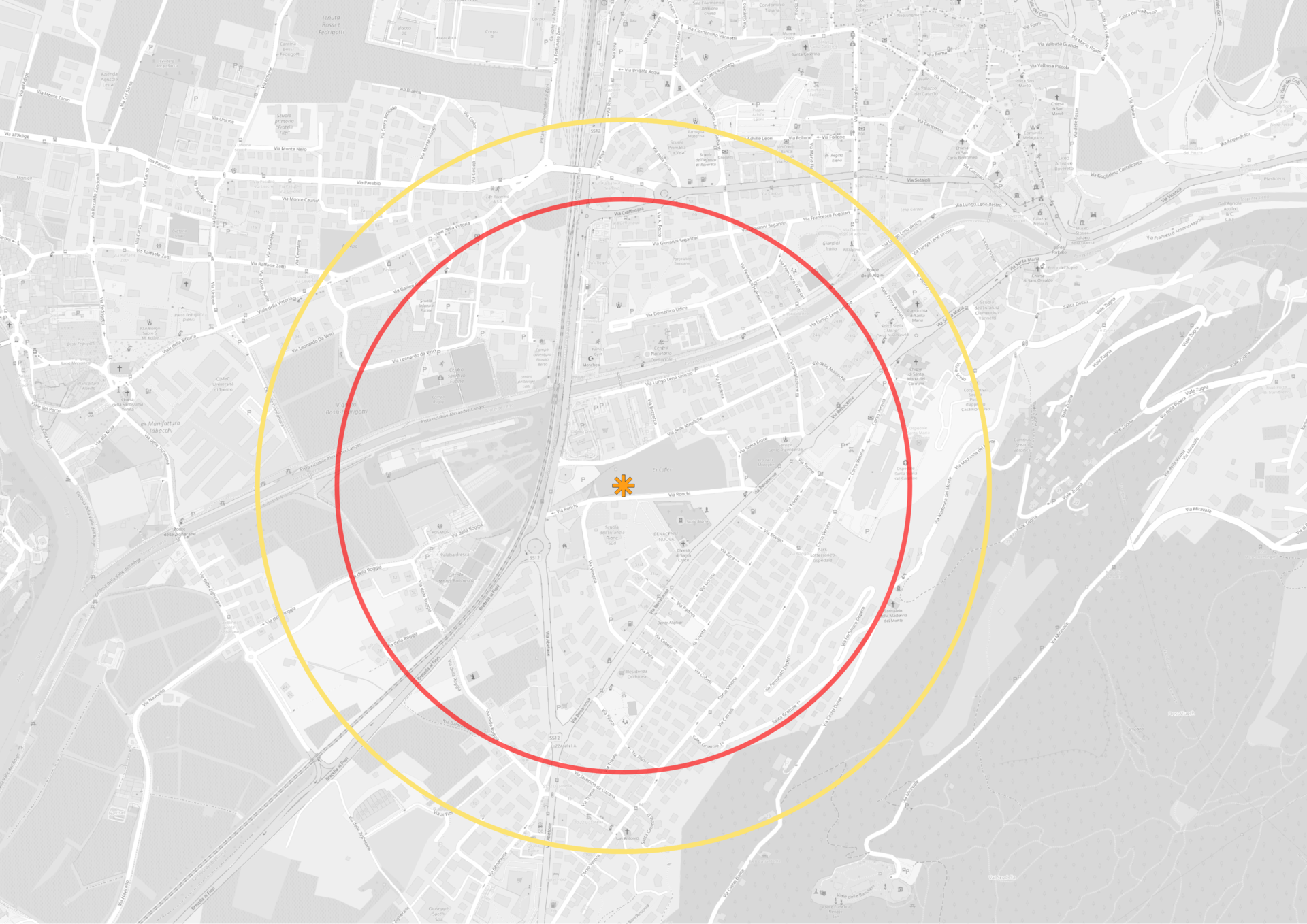 Immagine: Mappa Area Bomba