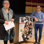 Immagine: Micol Cossali e Lorenzo Oss Eberle in conferenza stampa