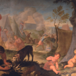 Immagine: Palazzo betta Grillo Rovereto 06 Gasparantonio Baroni Cavalcabo Le coturnici mandate agli Ebrei Andrea Frisinghelli