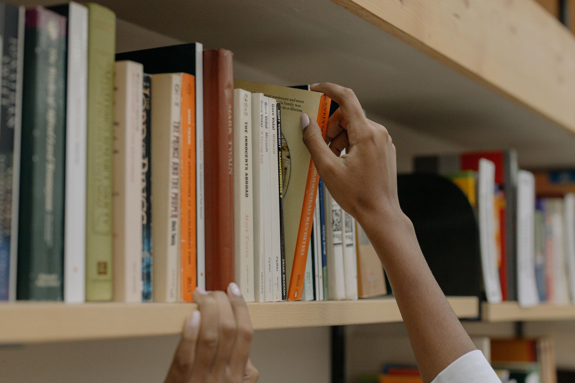Immagine: scaffale libri