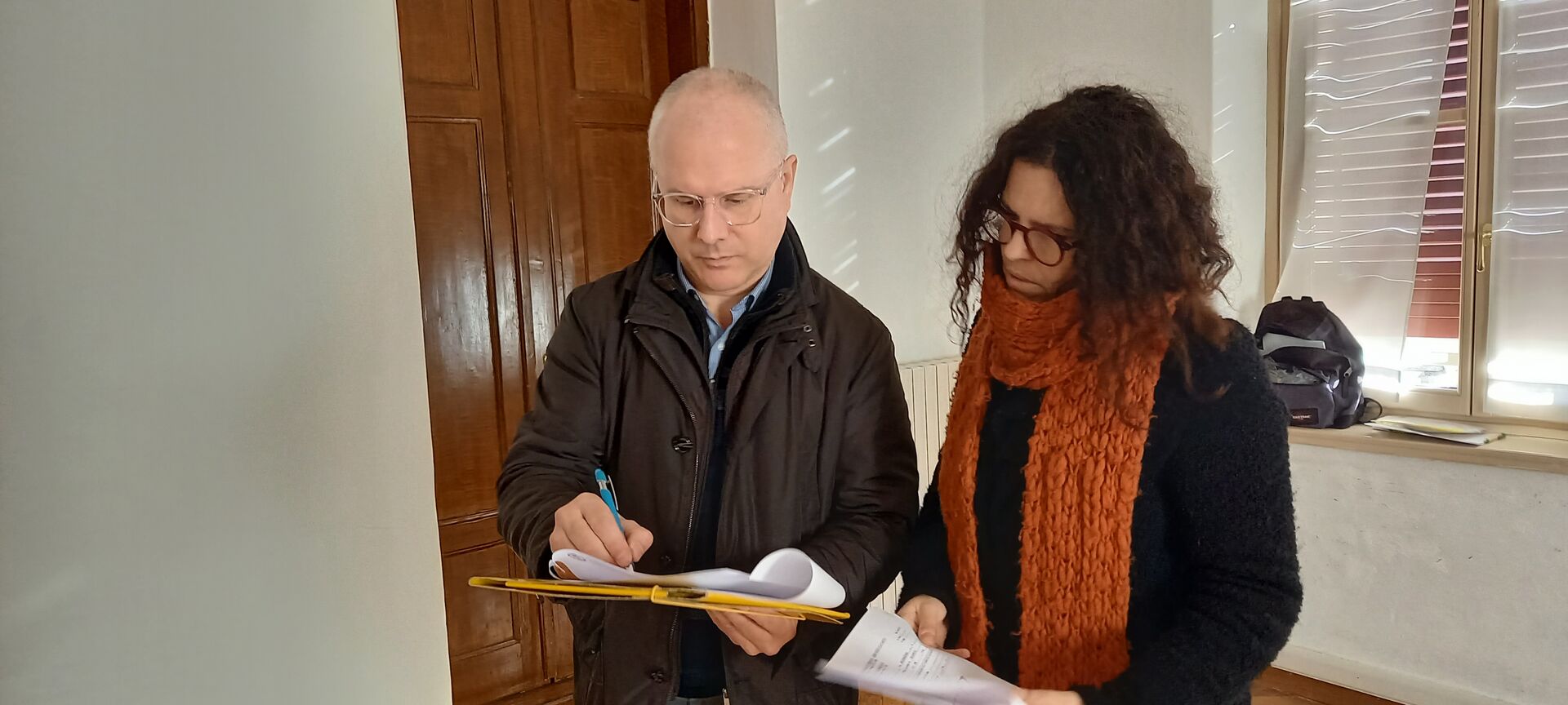 Michele Rosa con la Sindaca Giulia Robol