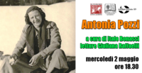 ritratto di Anonia Pozzi e locandina dell'evento