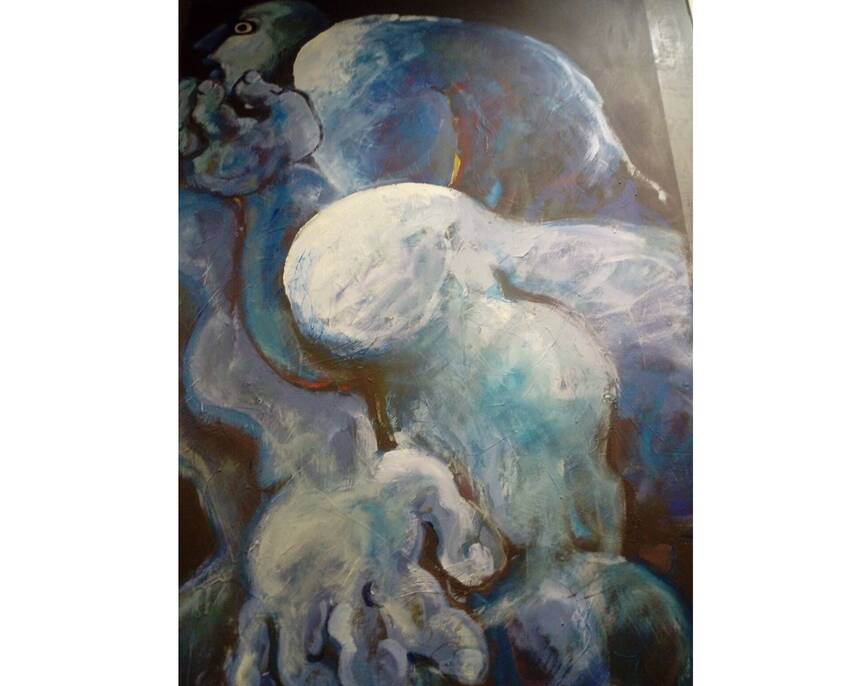 “Prigioni” – Acrilico su tela cm 140x100 (particolare)