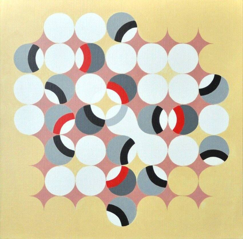 Riproduzione di opera di Carlo Nangeroni "Venezia", 2011, acrilico su tela cm 53 x 53 Riproduzione di opera di Carlo Nangeroni "Venezia", 2011, acrilico su tela cm 53 x 53