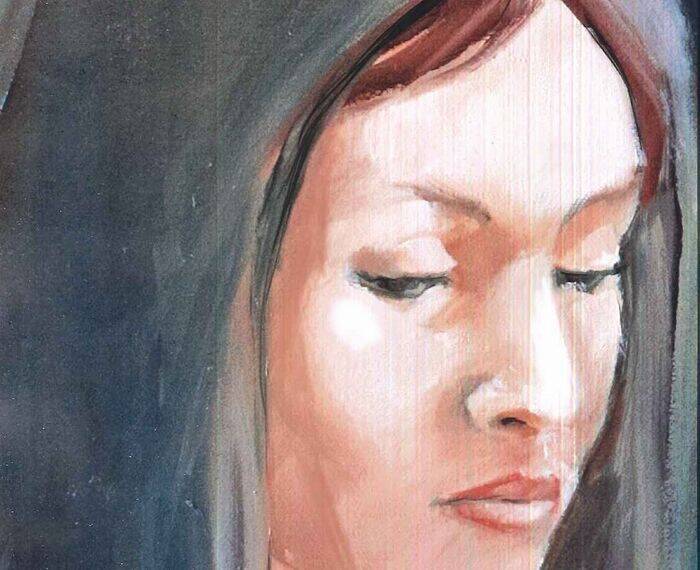 ritratto moderno di Bernardina Floriani realizzato da Romina Bandera