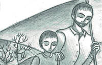 Illustrazione di Marta Bianchi per il racconto "Il Gorgo"