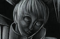 Illustrazione di Marta Bianchi per il racconto "Il Mantello" di Buzzati