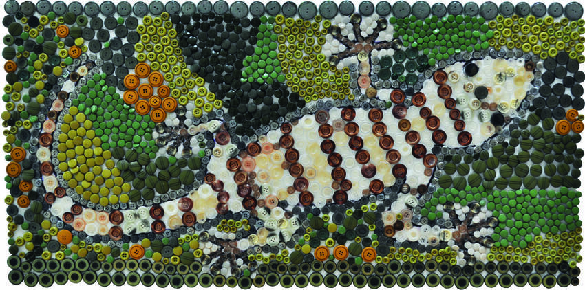 Animale creato con i bottoni