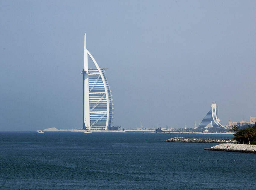 fotografia di Giorgio Ceriani con panorama di Dubai