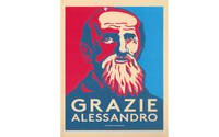 locandina storica rappresentante Alessandro Rossi