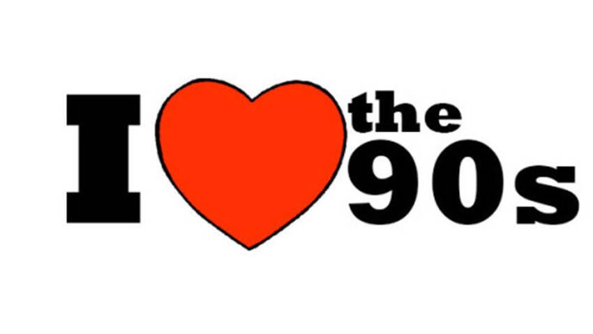 I love 90 reso graficamente con cuore I love 90 reso graficamente con cuore