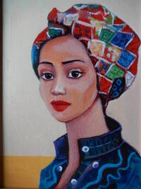 particolare di ritratto realizzato da Ani Martikyan