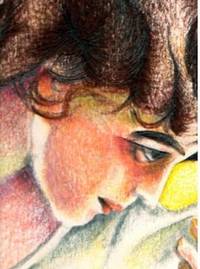 dipinto di un volto di donna