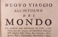 particolare del frontespizio del ibro "Nuovo viaggio all'intorno del mondo" di Le Gentil, 1733