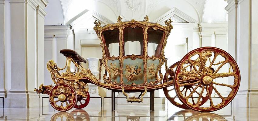 carrozza dorata della principessa Isabella di Borbone Parma