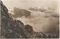 Cartolina storica raffigurante zona montuosa