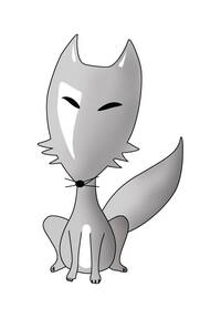 Lupetto grigio stilizzato