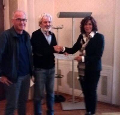 assessore Previdi con la presidente dell'associazione