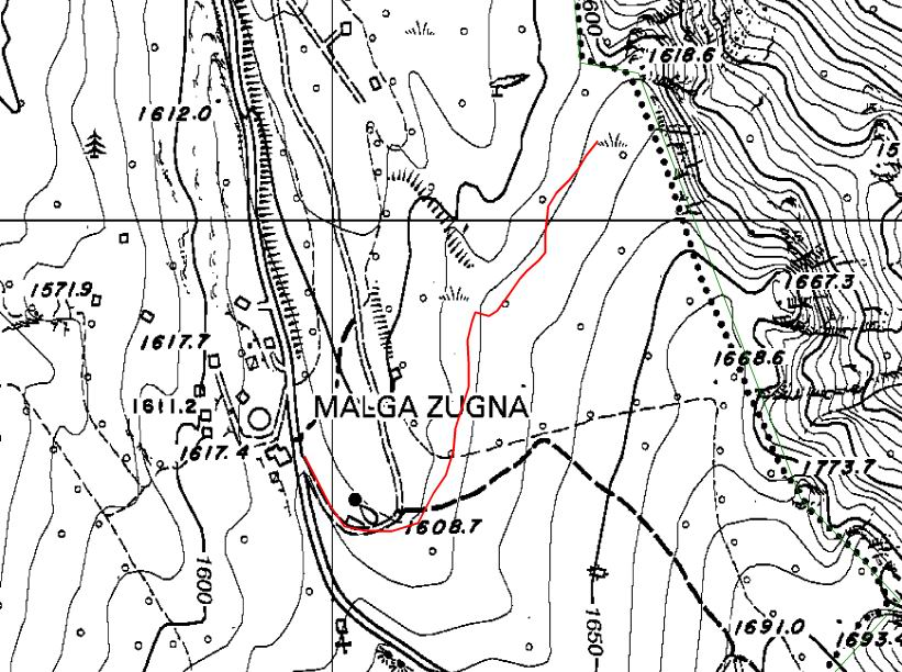 Mappa strada forestale Bando